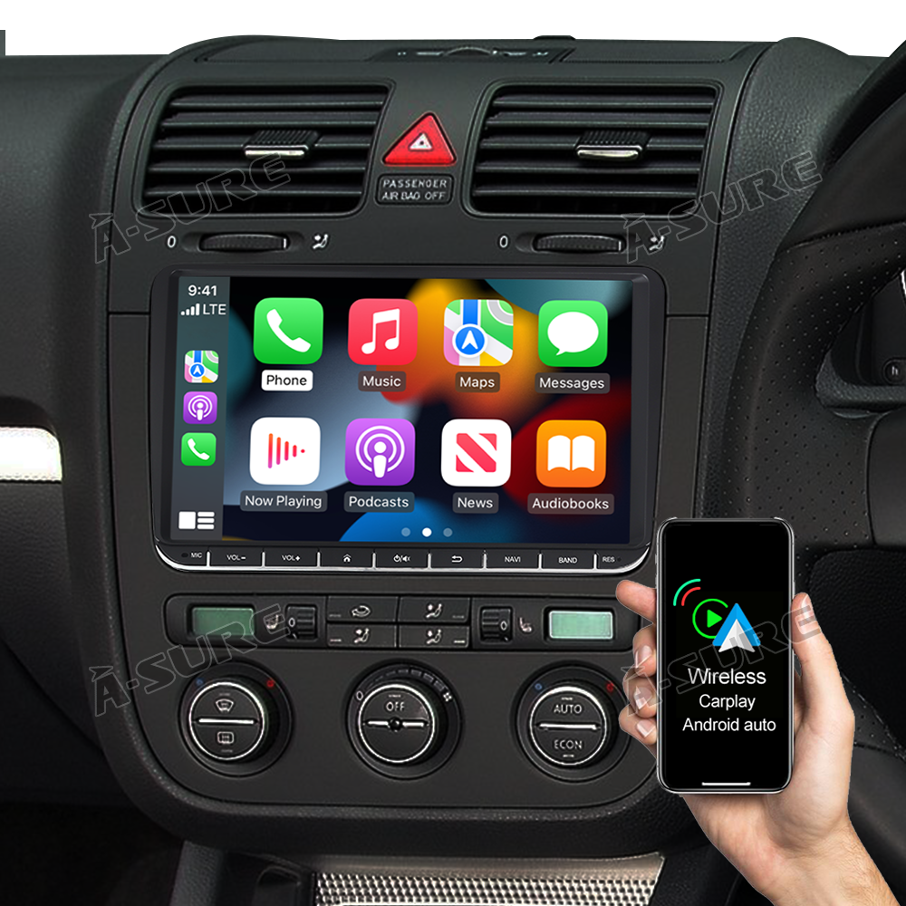 A-Sure GPS car radios 9 Zoll Autoradio VW Golf 5 6 32GB