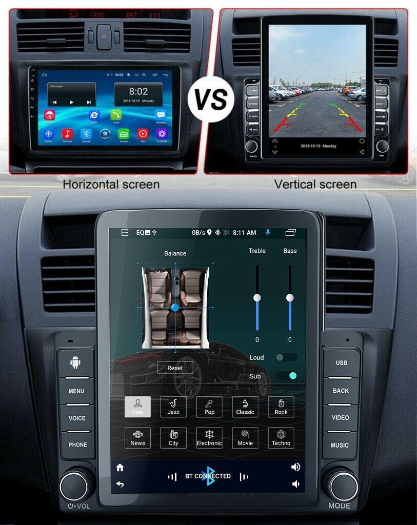 ESSGOO Car Stereo 9,5 Zoll 2-DIN Autoradio Android Standard
