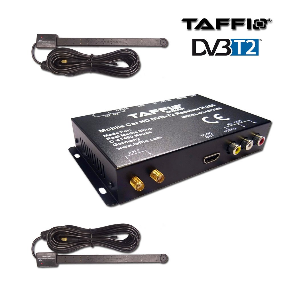 Taffio DVB-T Receiver Auto DVB-T2 H.265 universal 240 km/h
