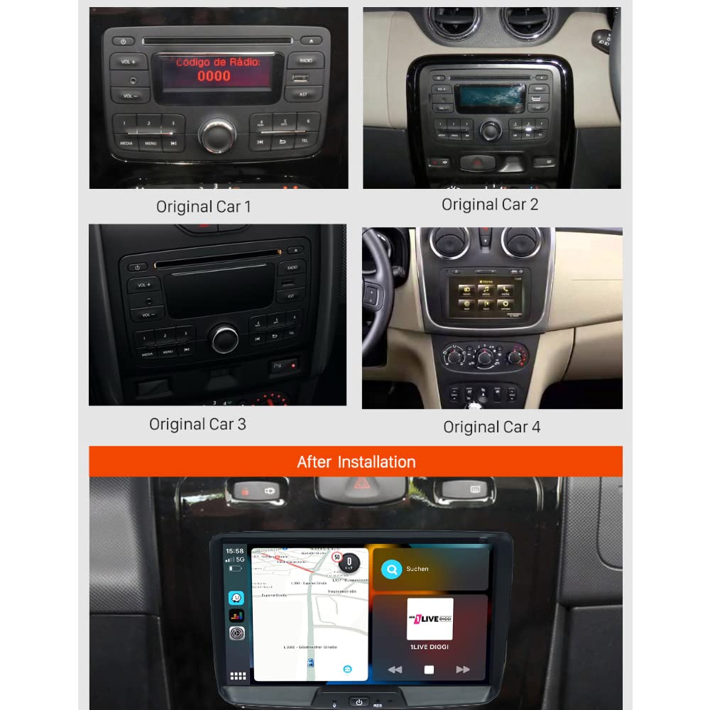 TAFFIO Duster Sandero Captur Autoradio 8" Android CarPlay