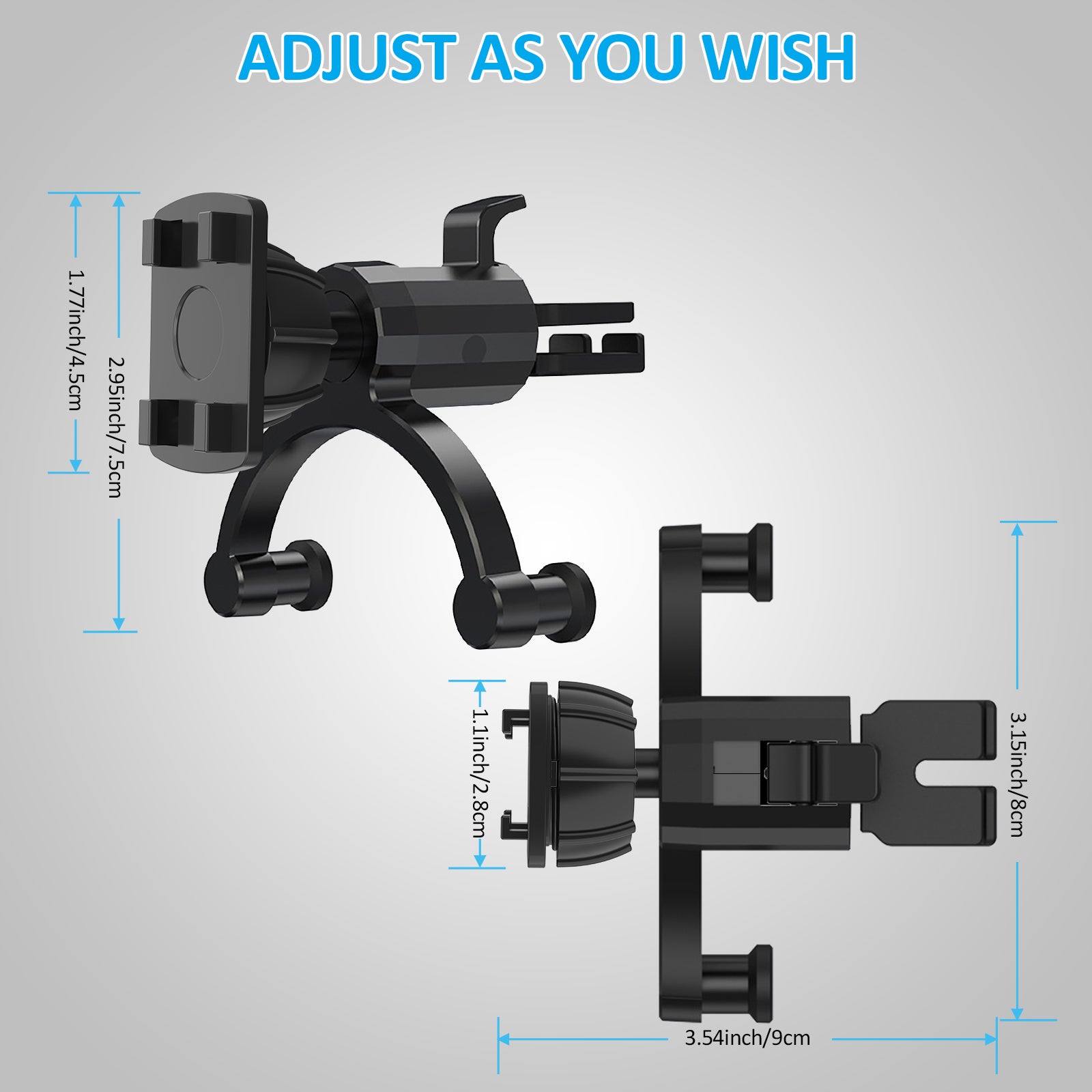 Carpuride Accessories Air Outlet Bracket Lüftungshalterung Auto