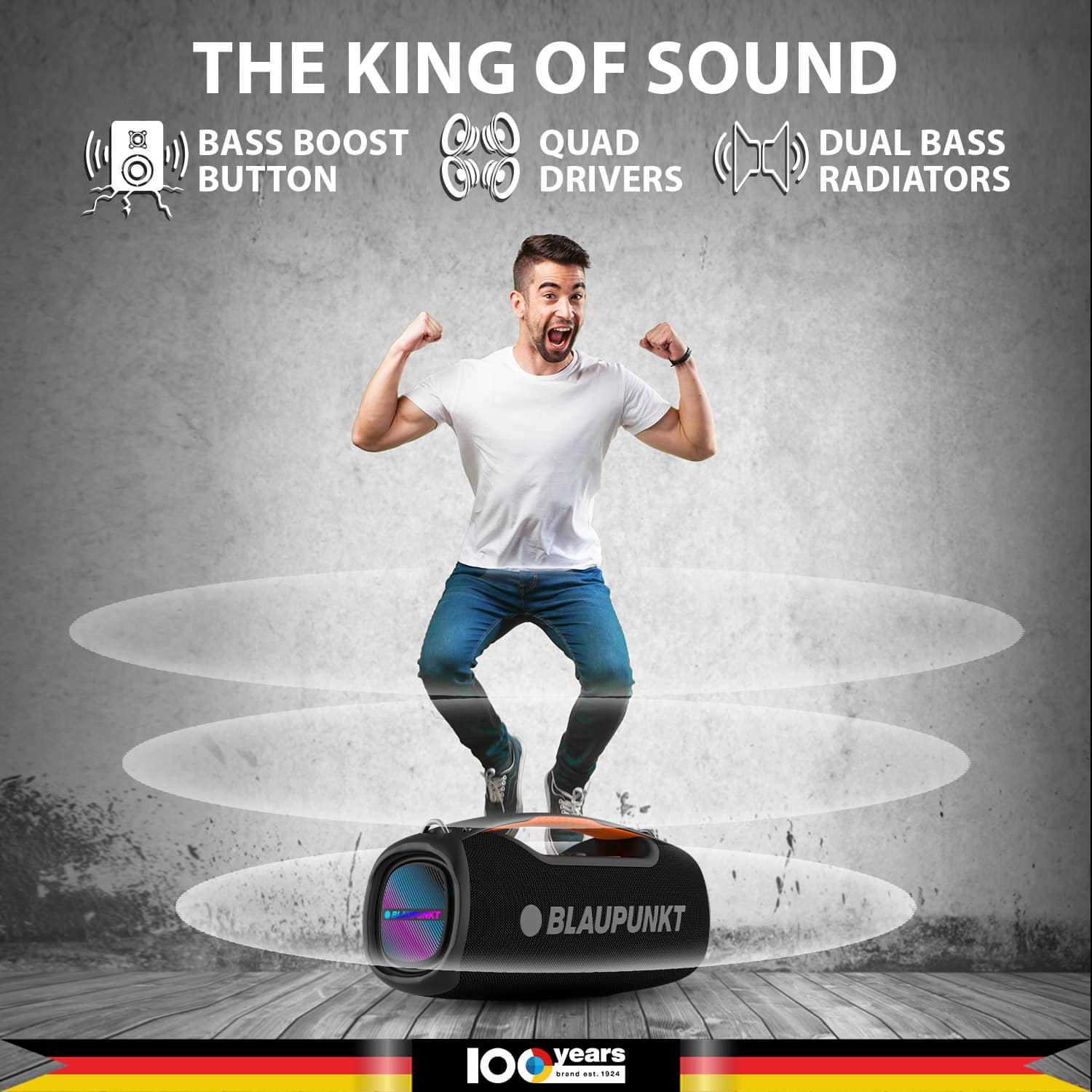Blaupunkt Atomik Knightz King of Party Boombox 100W IPX6