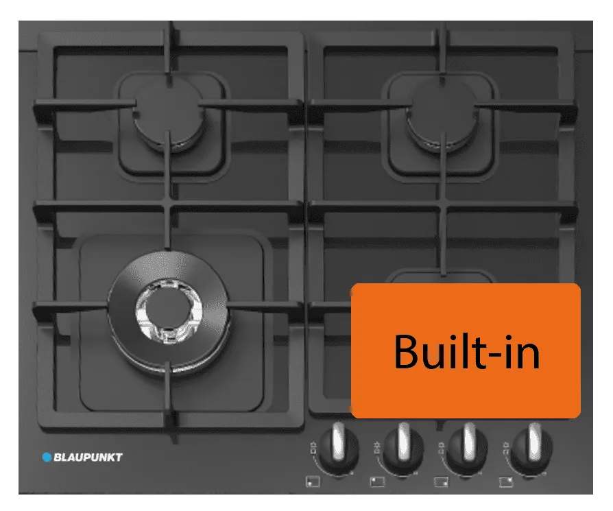 Blaupunkt BGH640LCTB Gaskochfeld 60 cm 4-flammig Wok