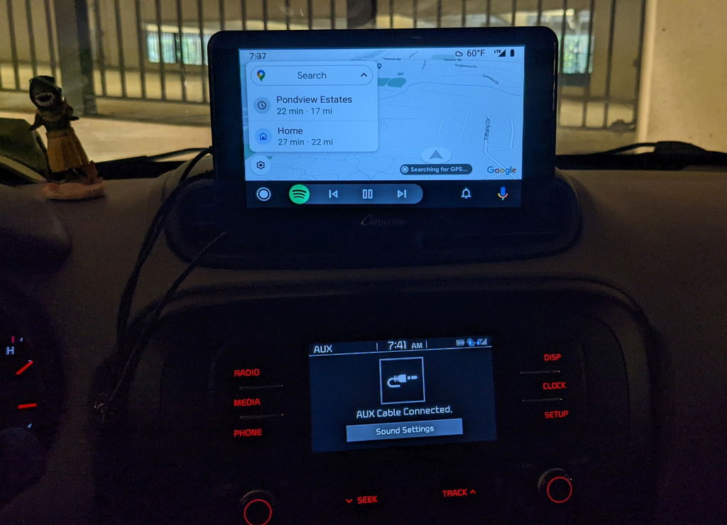 Carpuride Car Smart Stereo 7 Zoll CarPlay-Display Kabel Navigation