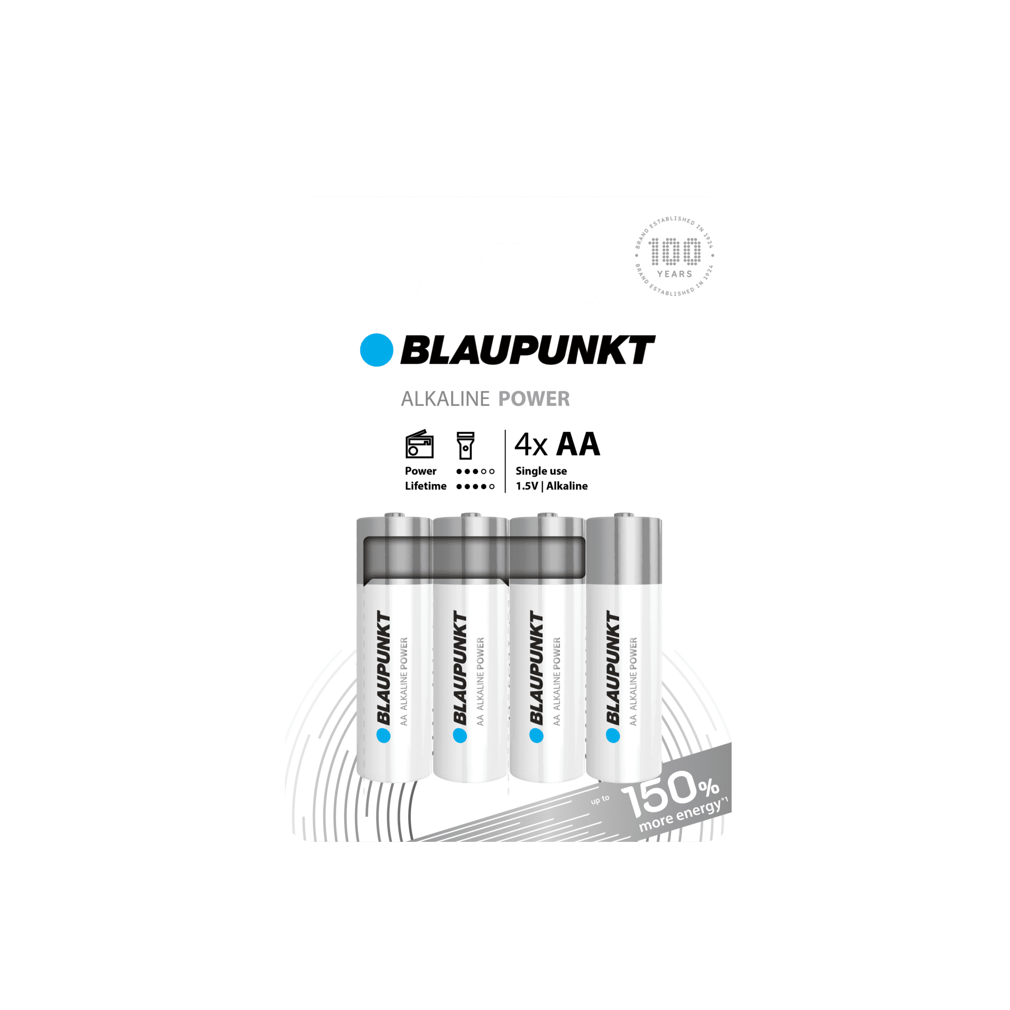 Blaupunkt Alkaline Power AA Batterien langlebig 7 Jahre