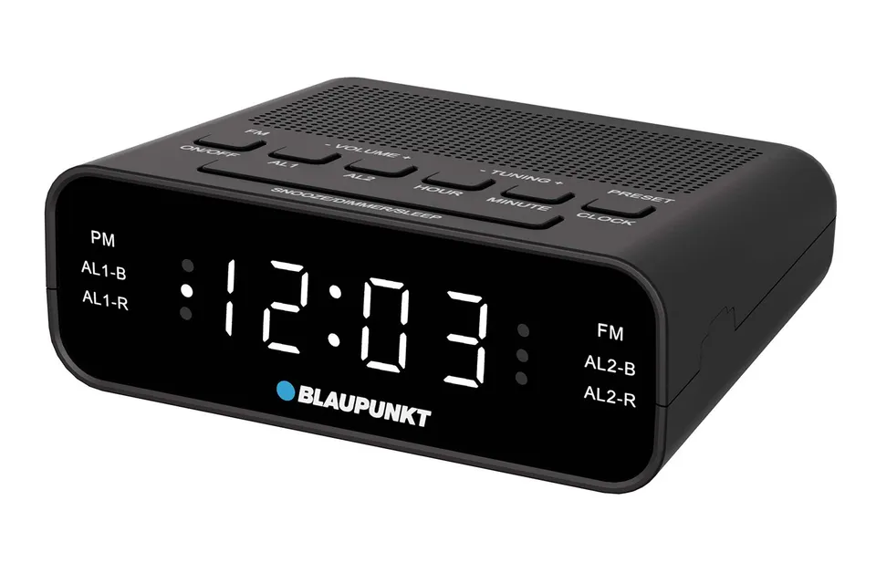 Blaupunkt CR1BK Radiowecker FM LED-Display schwarz
