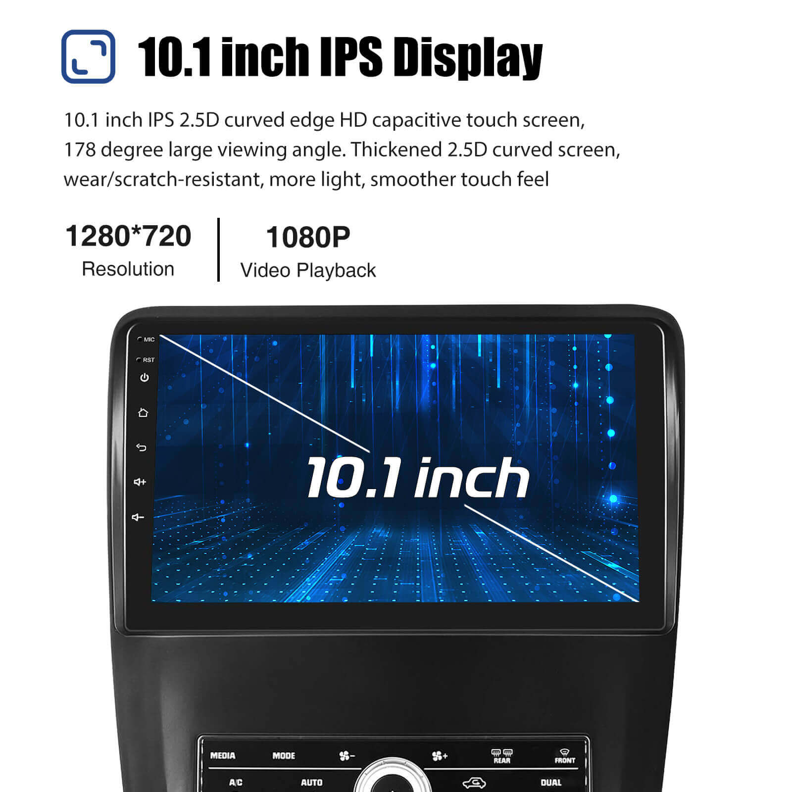 ESSGOO Car Stereo AR1001 Android14 Autoradio Mustang 10 Zoll