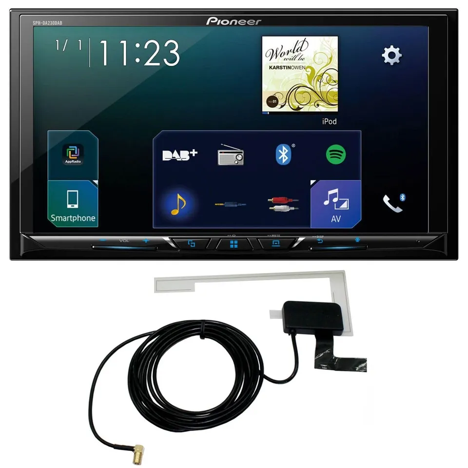 Pioneer SPH-DA230DAB 2-DIN Autoradio mit CarPlay, DAB+ inkl. Antenne