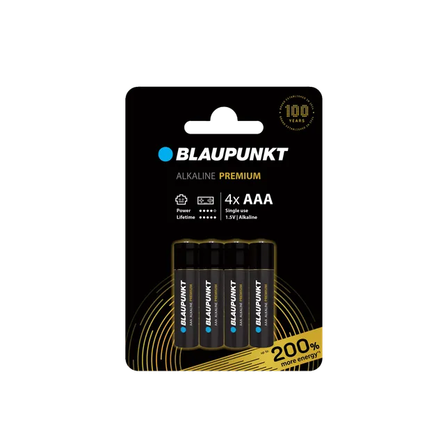 Blaupunkt Alkaline Premium AAA Batterie langlebig