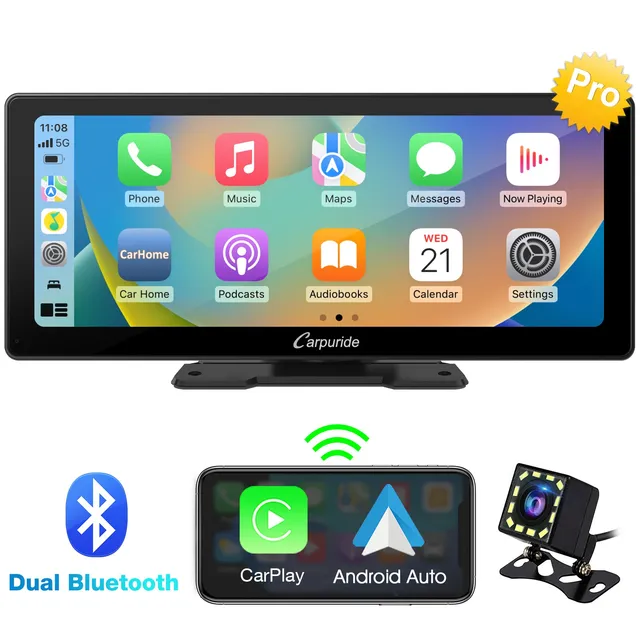 Carpuride W103 Pro CarPlay-Display 10,3 Zoll mit Rückfahrcam