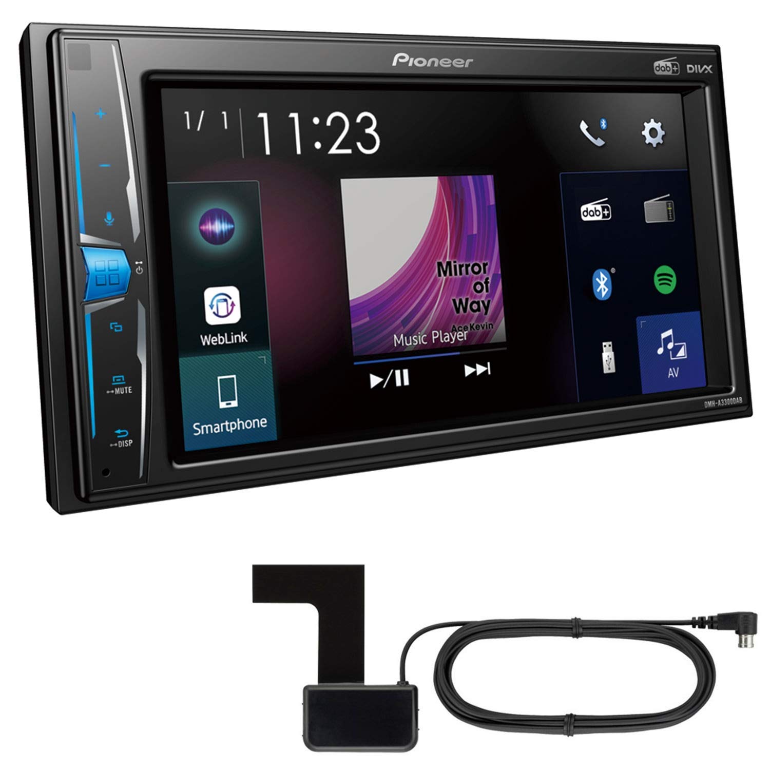 Pioneer DMH-A3300DAB 2-DIN Autoradio 6,2" Single DAB+