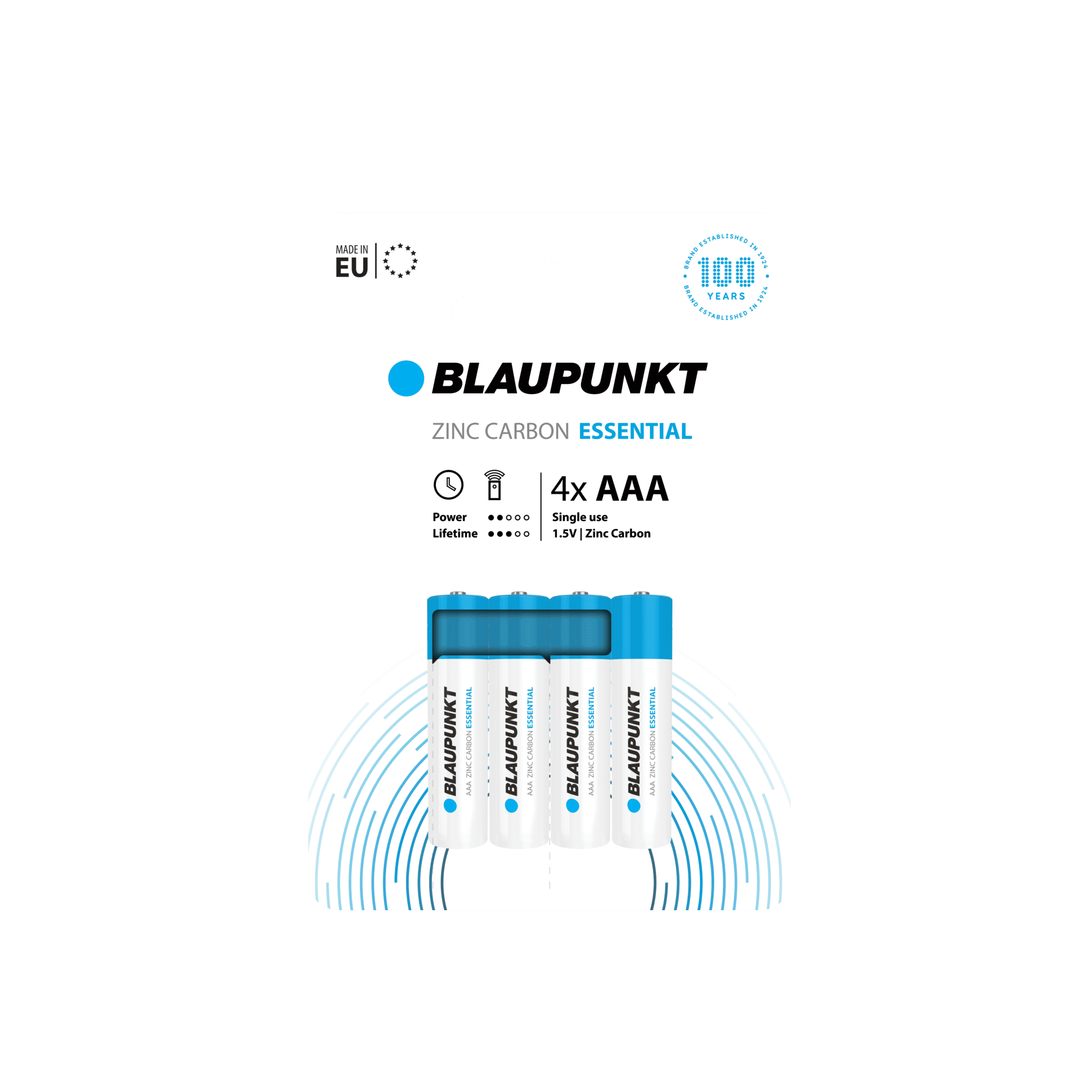 Blaupunkt Essential Zinc Carbon AAA Batterie AAA Zinkkohle