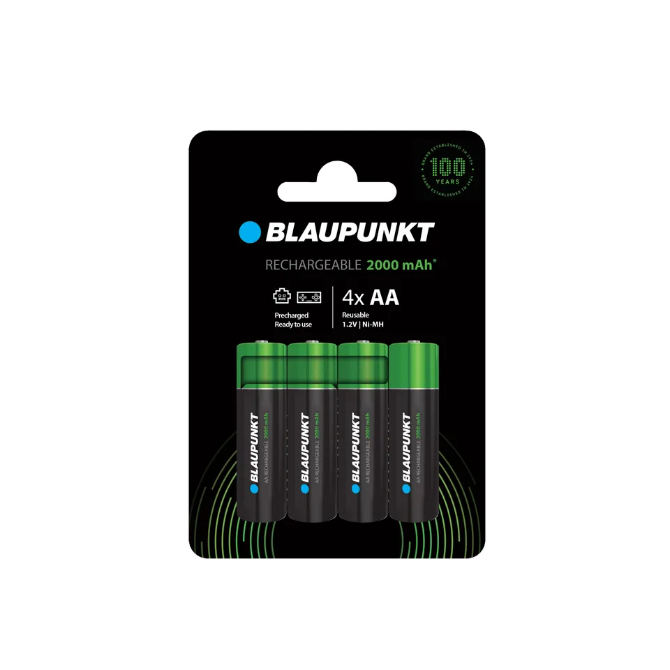 Blaupunkt Batteries AA Akku 2000 mAh Ni-MH vorgeladen