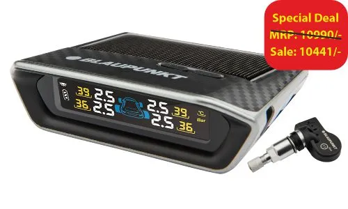 Blaupunkt TPMS Reifendrucksensor Solar Display Auto