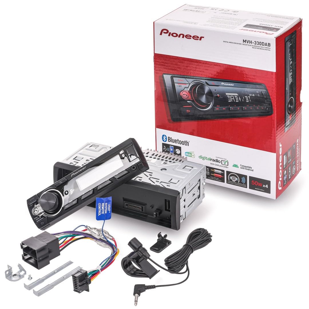 Pioneer MVH-330DAB 1-DIN Autoradio DAB+ Bluetooth