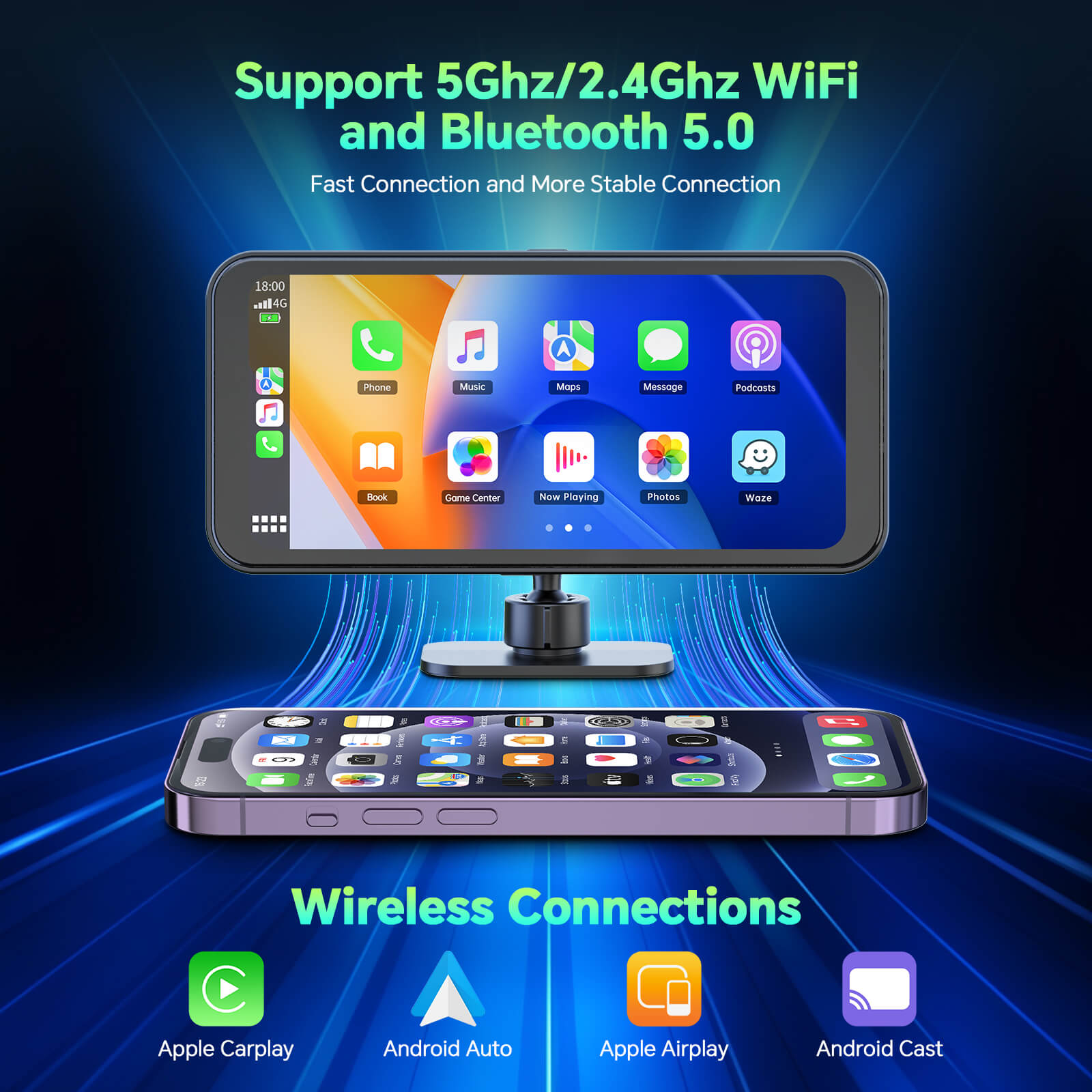 LAMTTO RC11 CarPlay Display 6,25 Zoll 4K Dashcam