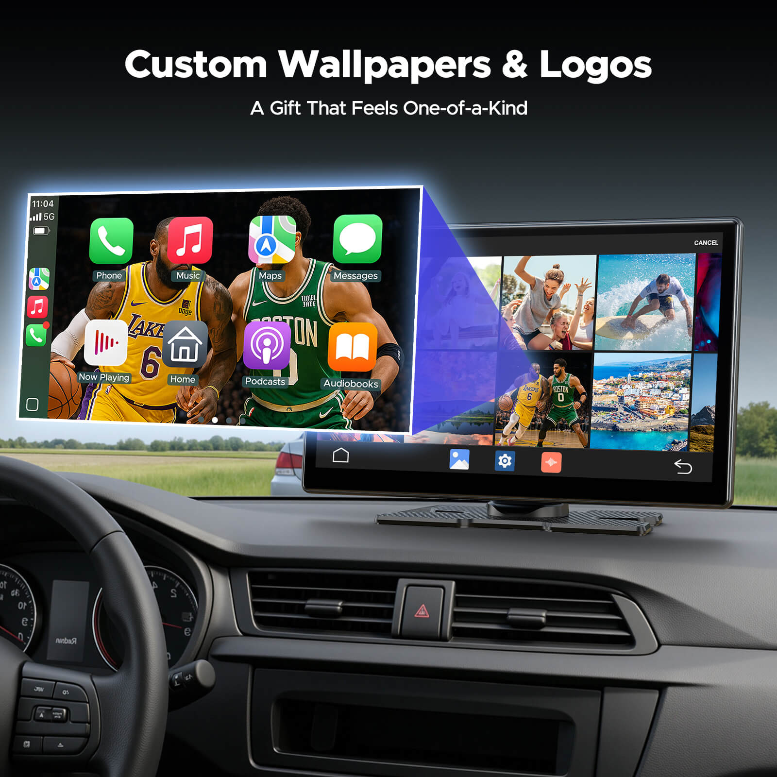 LAMTTO Carplay RC30 9 Zoll CarPlay-Display Netflix Kamera