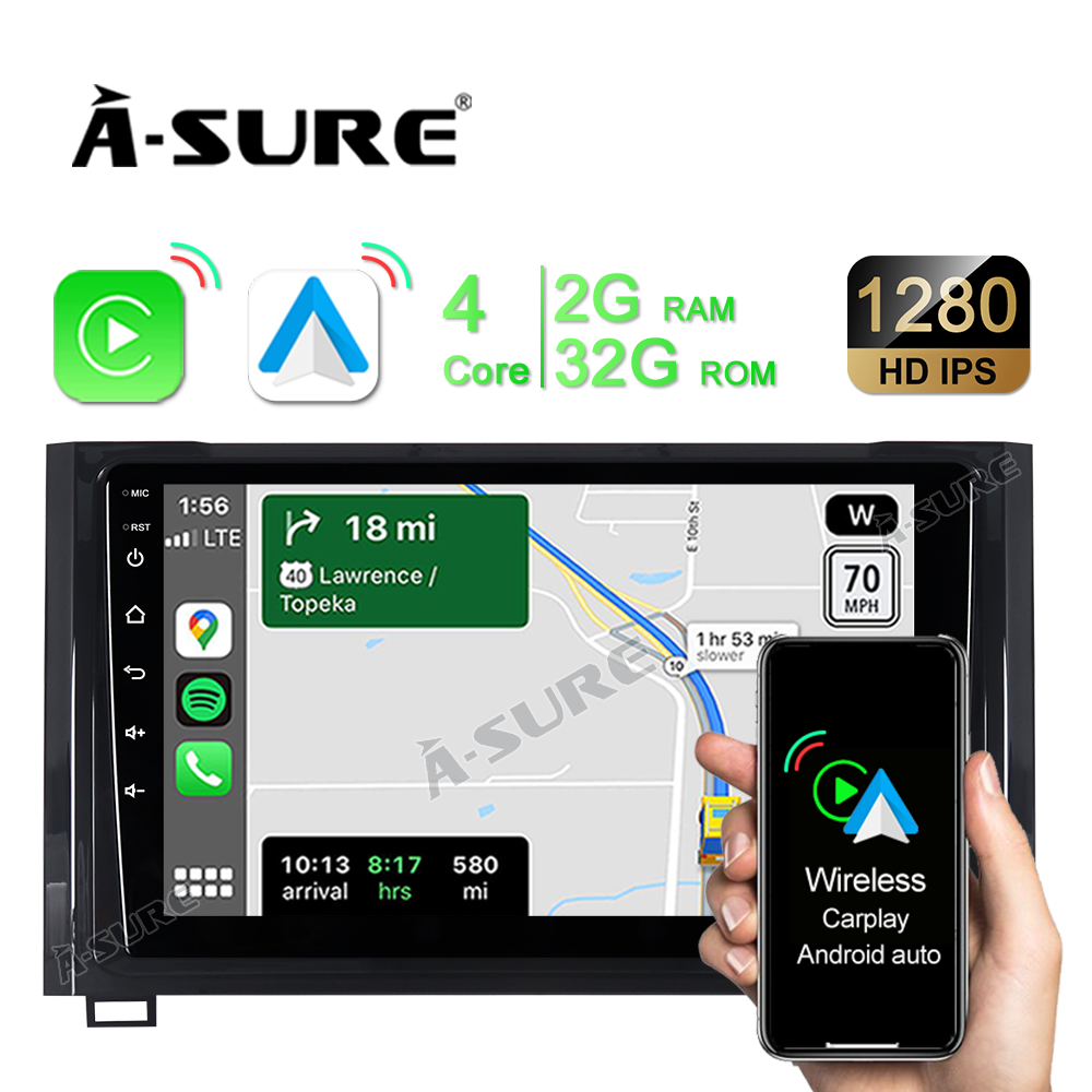 A-Sure GPS Autoradio Toyota Tundra XK50 2+32GB CarPlay