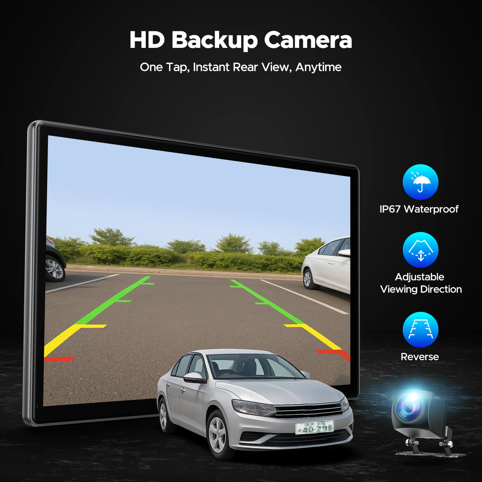 LAMTTO Carplay RC30 9 Zoll CarPlay-Display Netflix Kamera