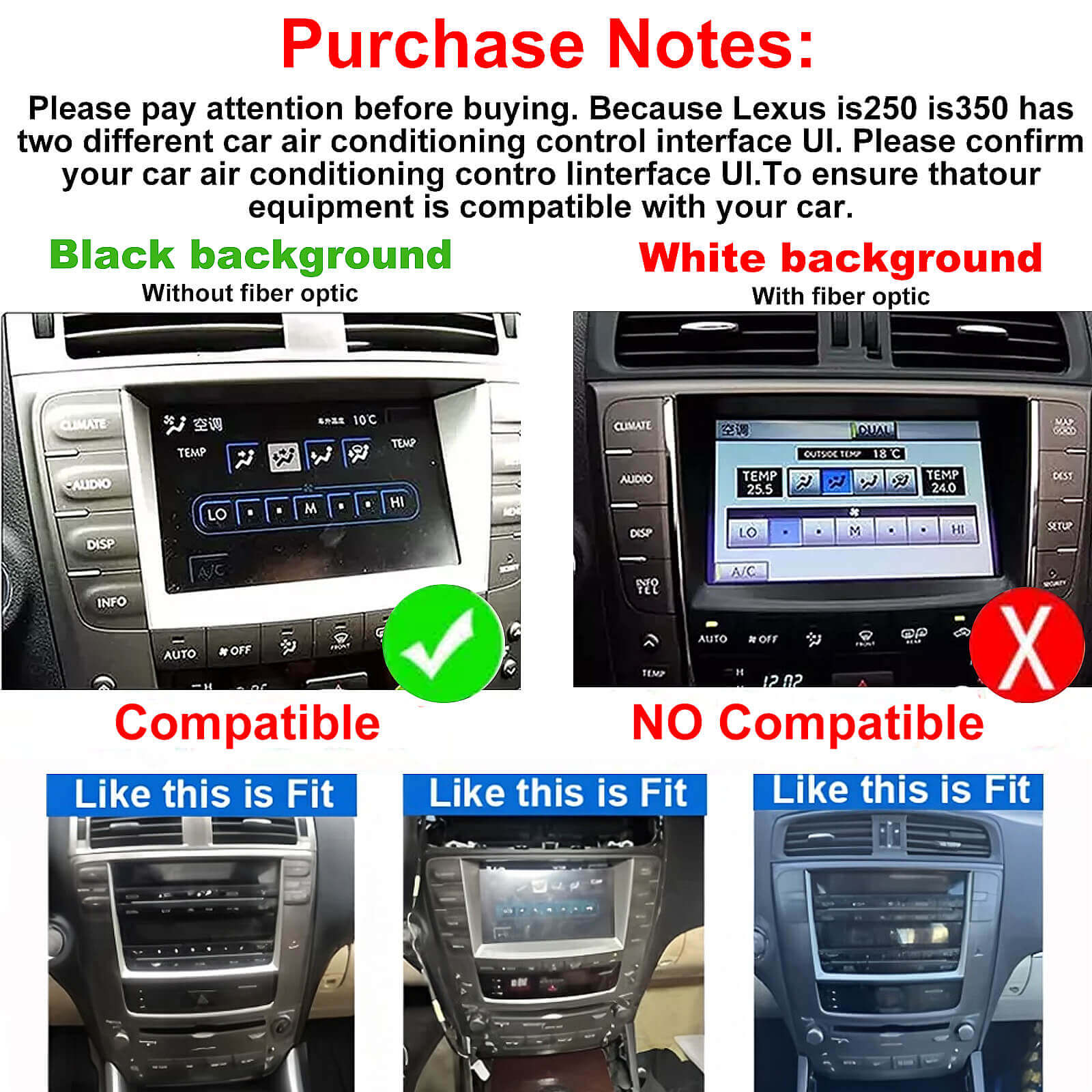 ESSGOO Car Stereo AR1001 Autoradio 10 Zoll für Lexus IS Android 14