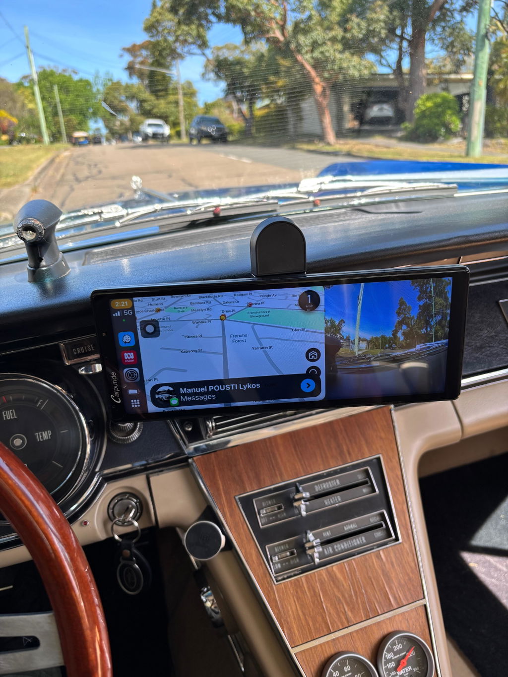 Carpuride W903 9,3 Zoll CarPlay Display Dual Dashcam DVR FM AUX