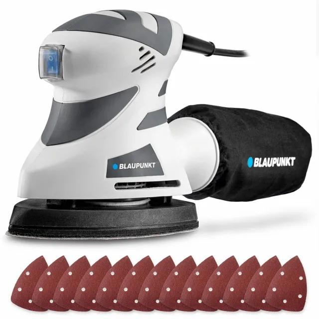 Blaupunkt Power Tools MS2000 Deltaschleifer 180W 140x100mm 12-tlg