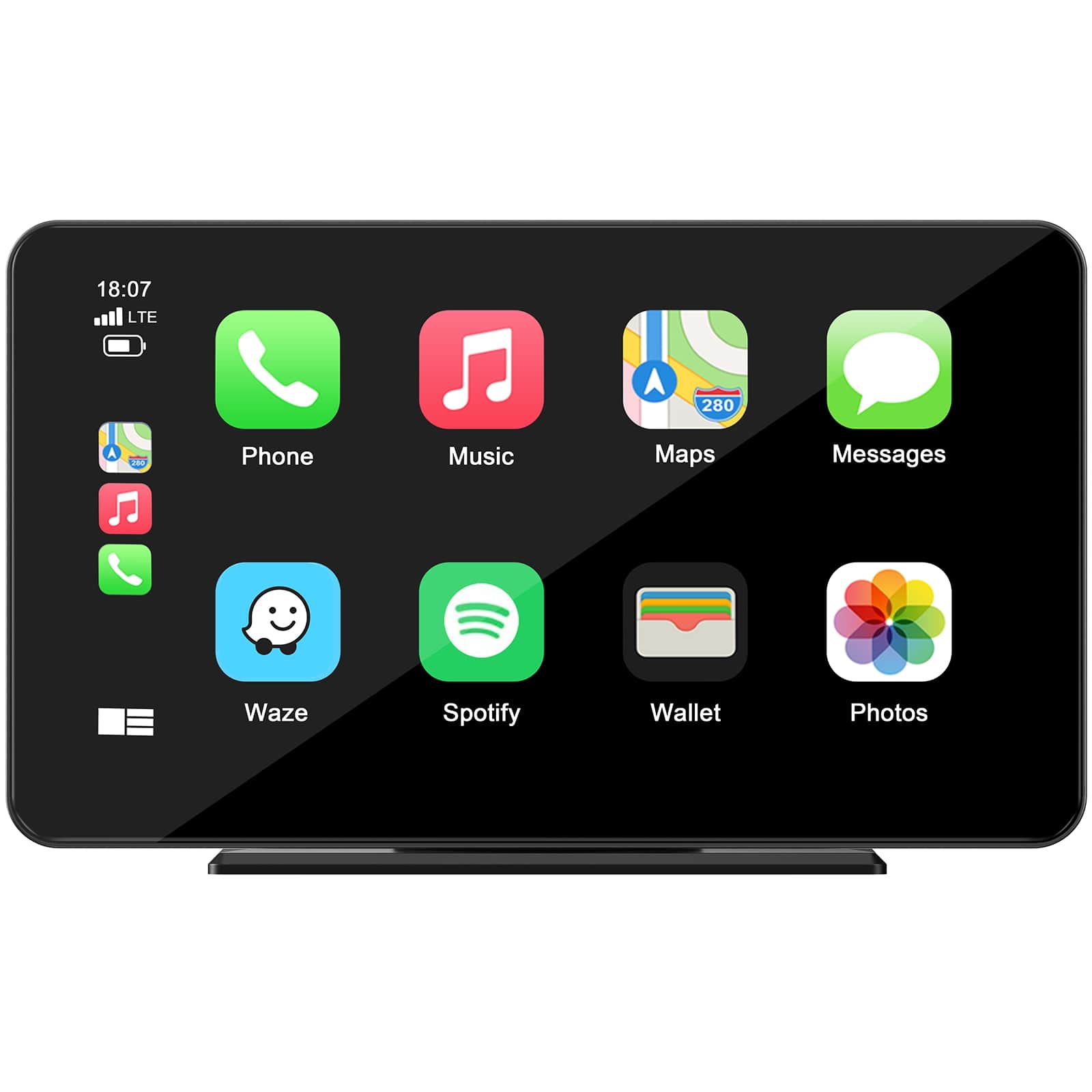 LAMTTO RC08 7" CarPlay-Display mit Rückfahrkamera 1080P