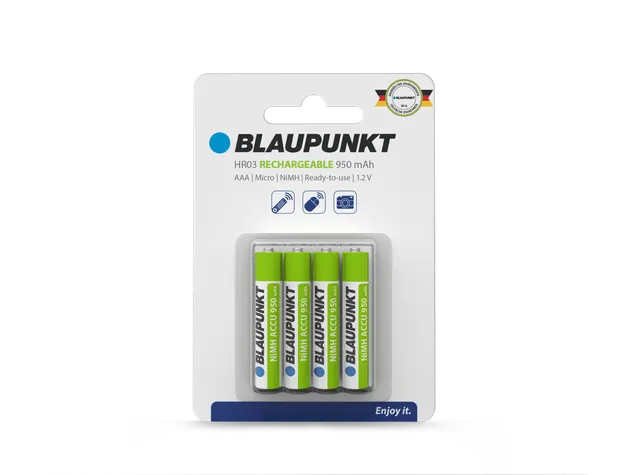 Blaupunkt Batteries HR03 Akku AAA wiederaufladbar