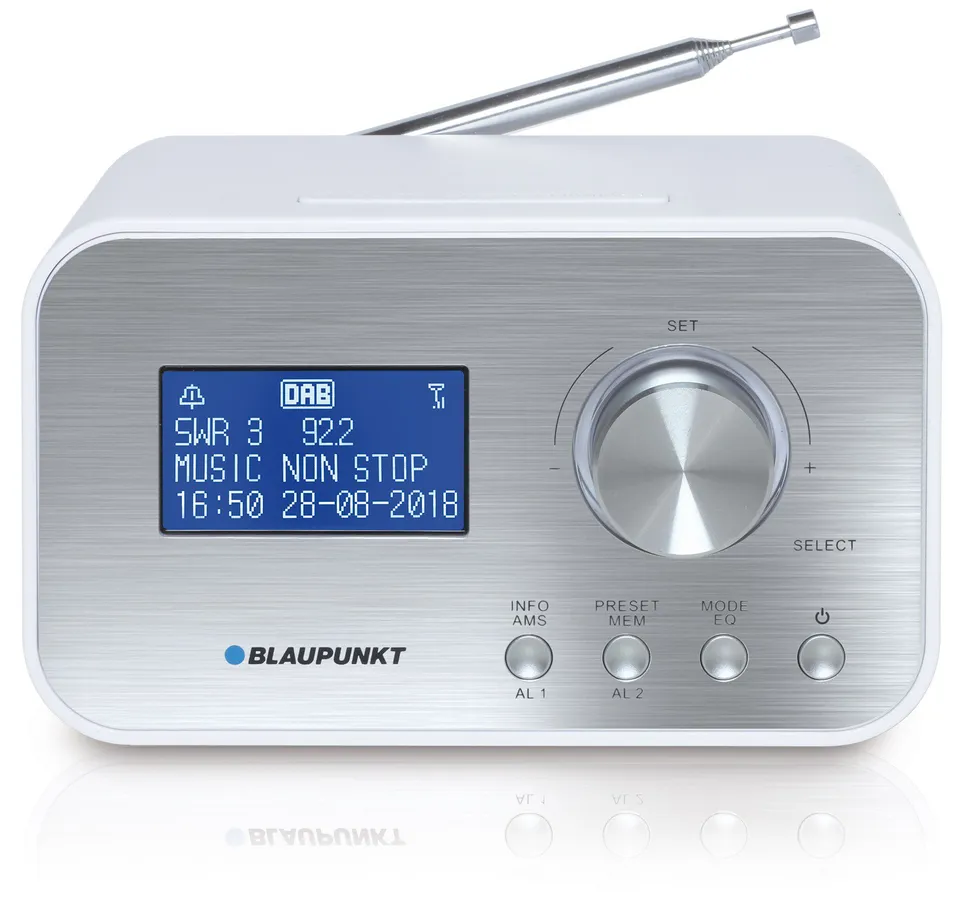 BLAUPUNKT Car Multimedia CLRD 30 WH Radiowecker DAB+ USB weiß