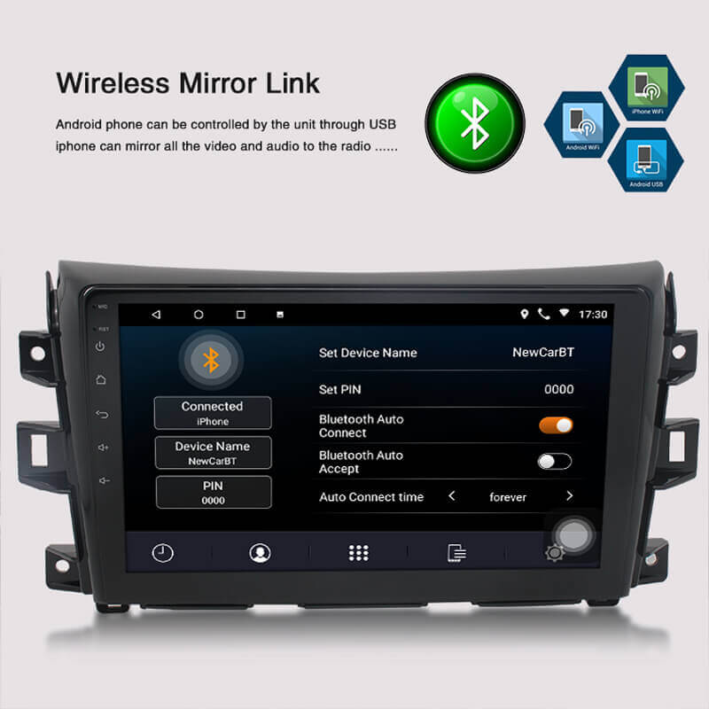 ESSGOO Car Stereo Bluetooth Autoradio für Nissan Navara 1G+16G