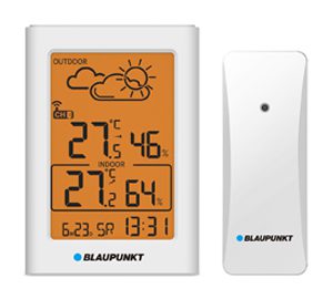 Blaupunkt WS15WH Wetterstation Funk mit Außensensor
