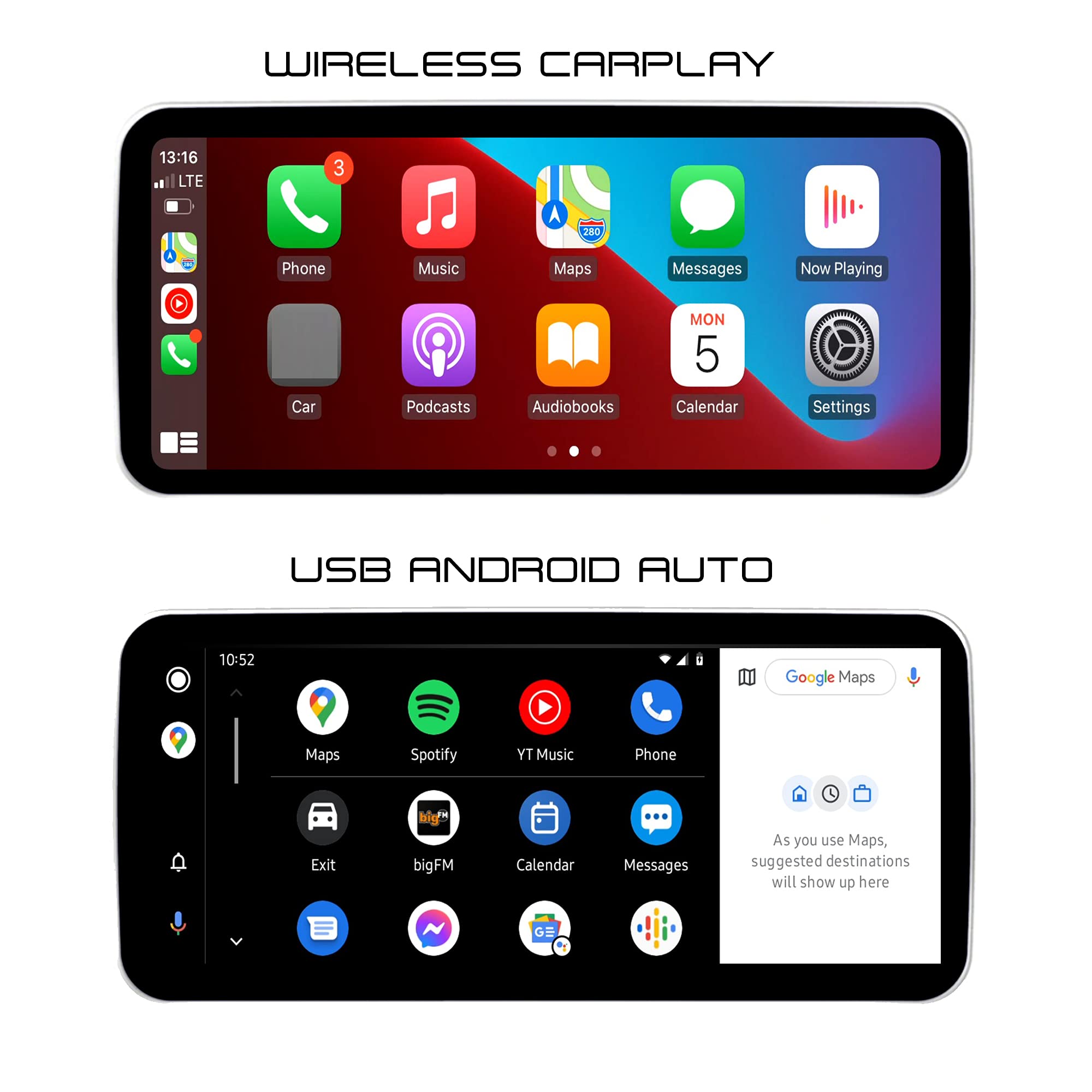 TAFFIO Mercedes E W212 NTG4x 10 Zoll CarPlay-Display Android