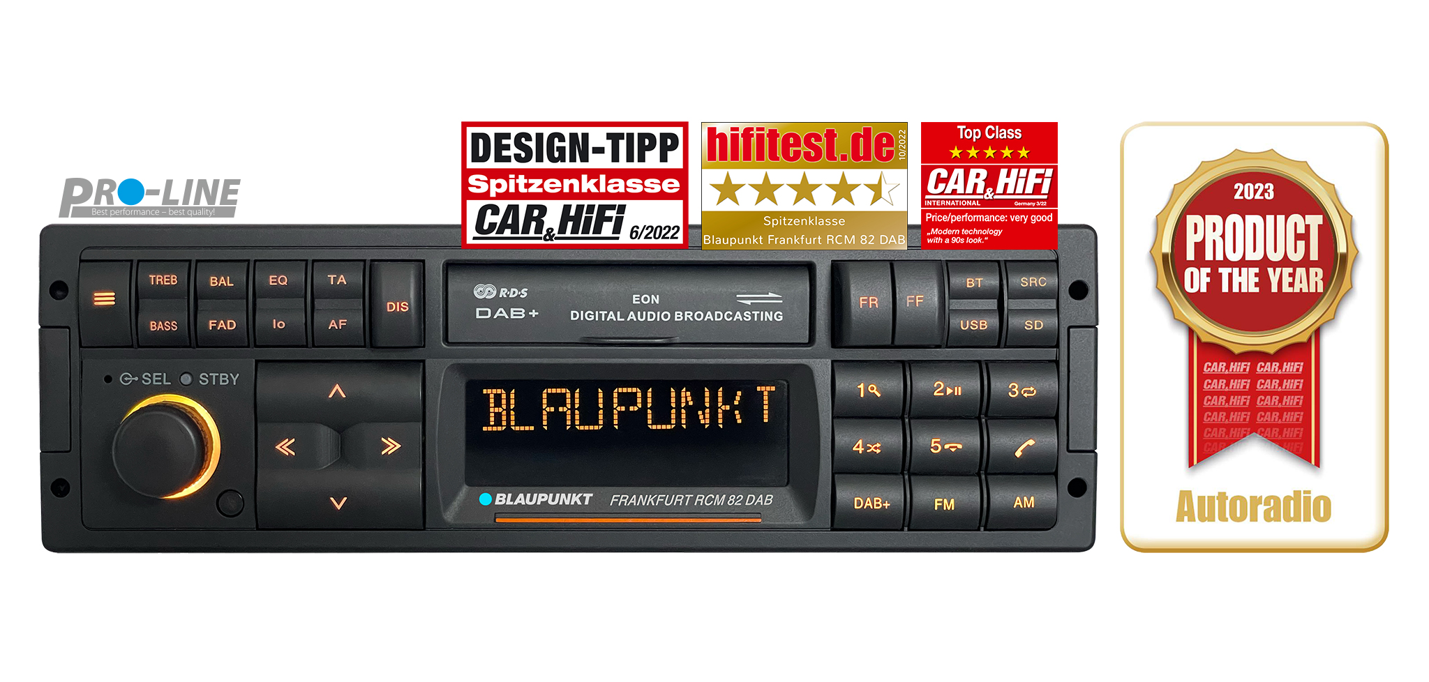 Blaupunkt Frankfurt RCM 82 DAB Autoradio Retro 1-DIN