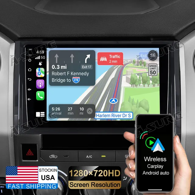 A-Sure GPS Autoradio Toyota Tundra XK50 2+32GB CarPlay