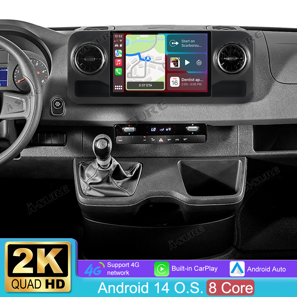 A-Sure GPS Autoradio Sprinter W907 VS30 13,1 Zoll 4+64GB 2K