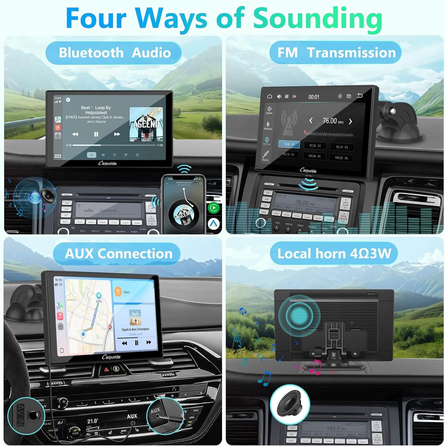 Carpuride V9 Autoradio 9 Zoll CarPlay Android Auto