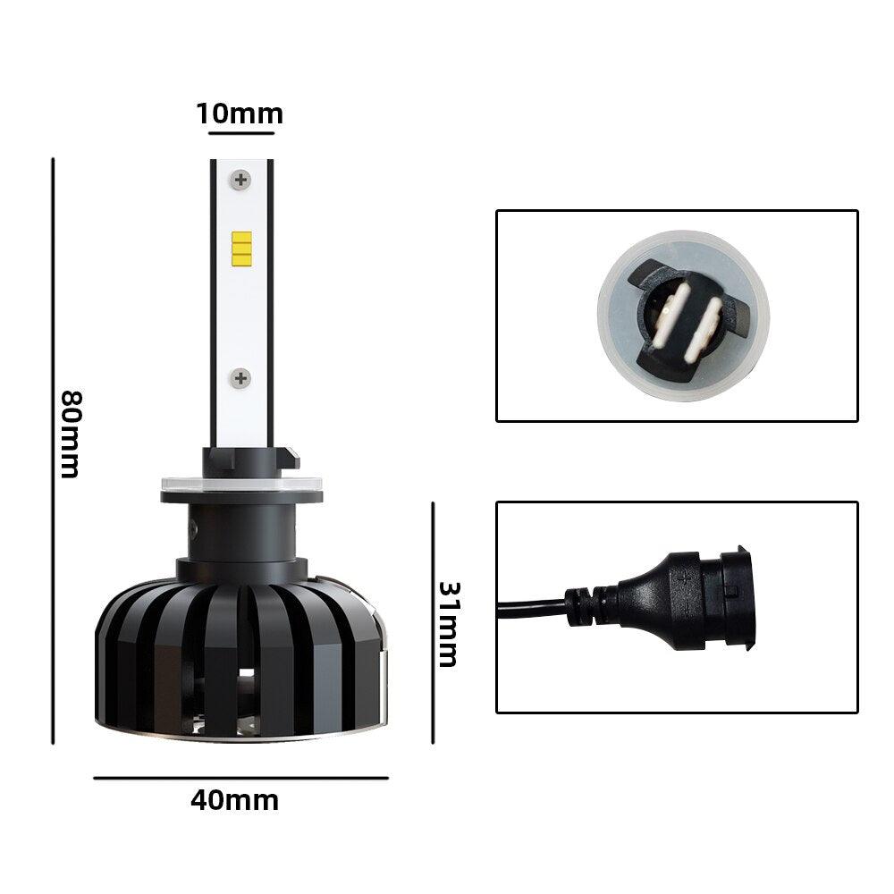 ESSGOO Auto Head Light H7 LED-Scheinwerfer weiß 8000LM