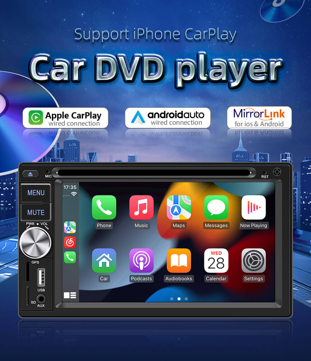 ESSGOO Car Stereo S4800 2-DIN Autoradio CD DVD GPS