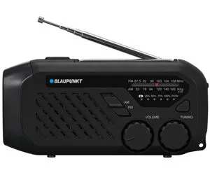 Blaupunkt ER10BK SURVIVAL Notfallradio AM/FM Solar