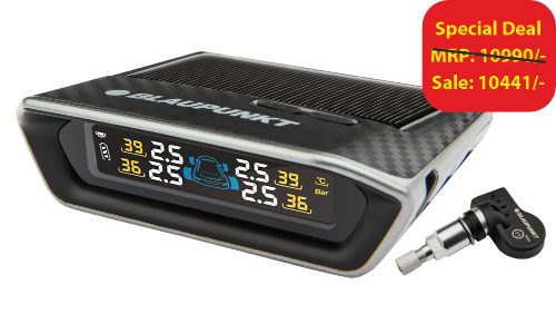 Blaupunkt TPMS Reifendrucksensor Solar Display Auto