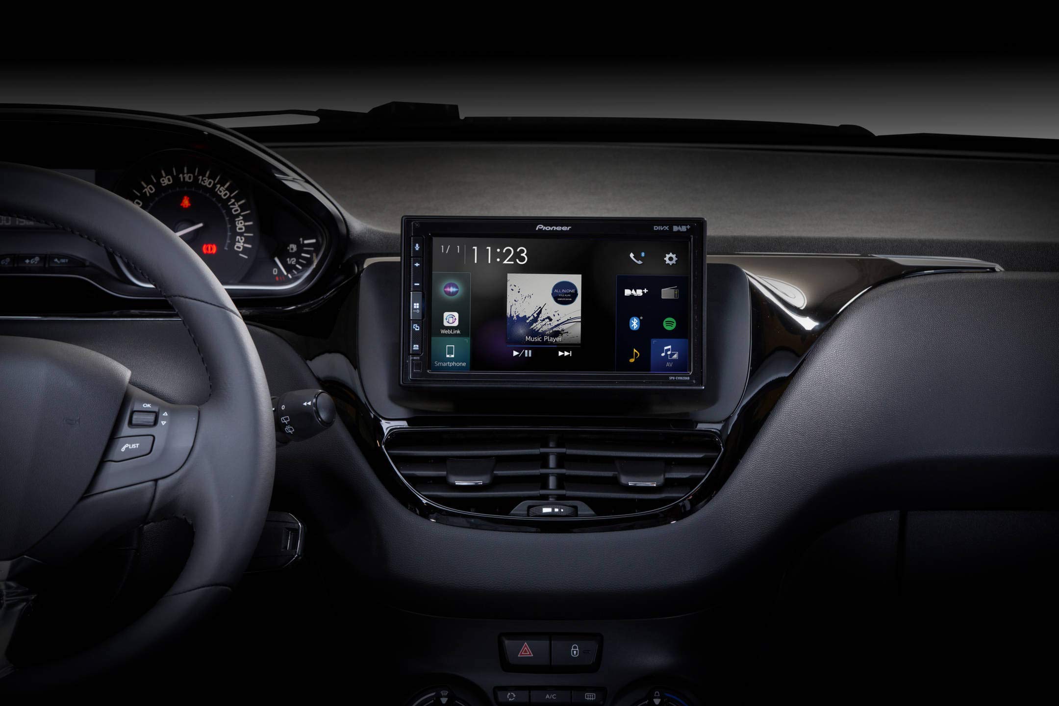 Pioneer SPH-EVO62DAB-208 6,8 Zoll CarPlay für Peugeot 208