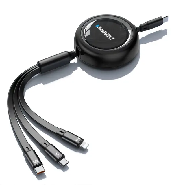 Blaupunkt BLC4100B 3in1 Ladekabel PD100W Retractable