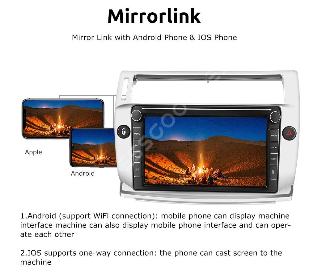 ESSGOO Car Stereo Citroen C4 Autoradio 2G 32G Carplay