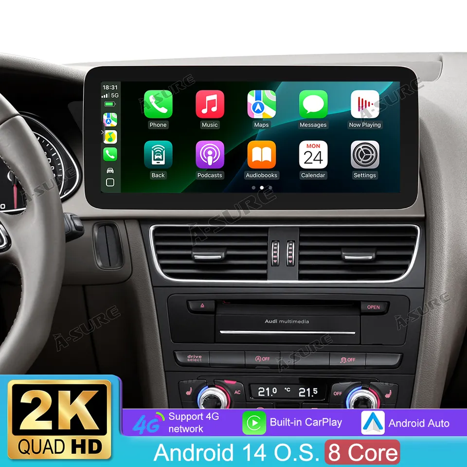 A-Sure GPS Autoradio 12,3 Zoll 4+64GB für Audi A4 B8