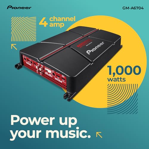 Pioneer GM-A6704 Auto-Verstärker 4-Kanal 1000W Bass-Boost