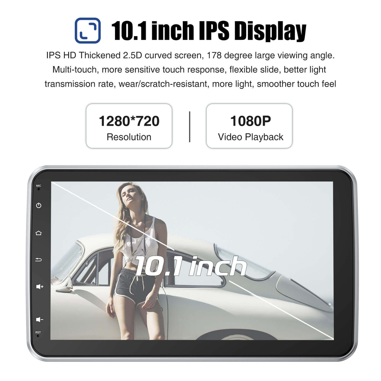 ESSGOO Car Stereo AR1001 1-DIN Autoradio MP5 Bluetooth