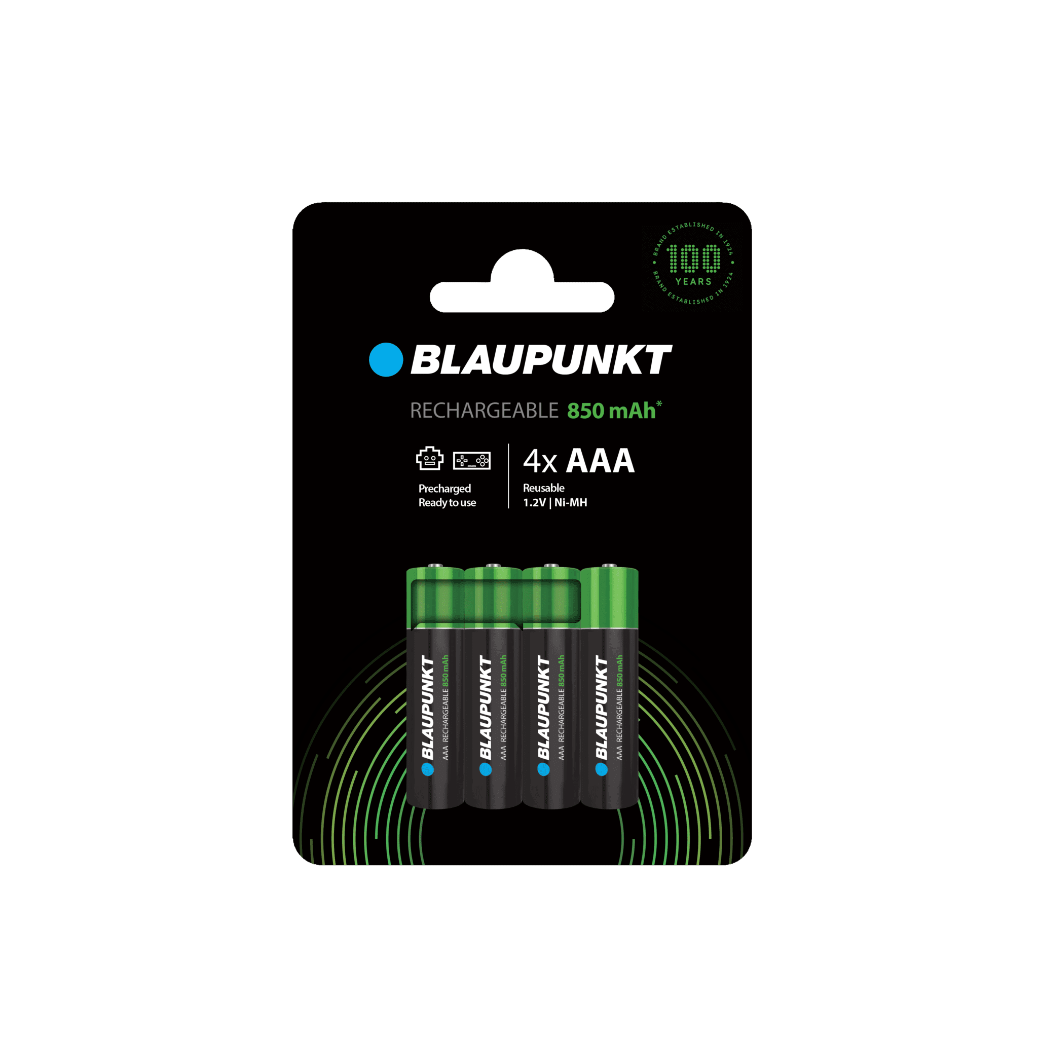 Blaupunkt AAA Akku 850 mAh wiederaufladbar