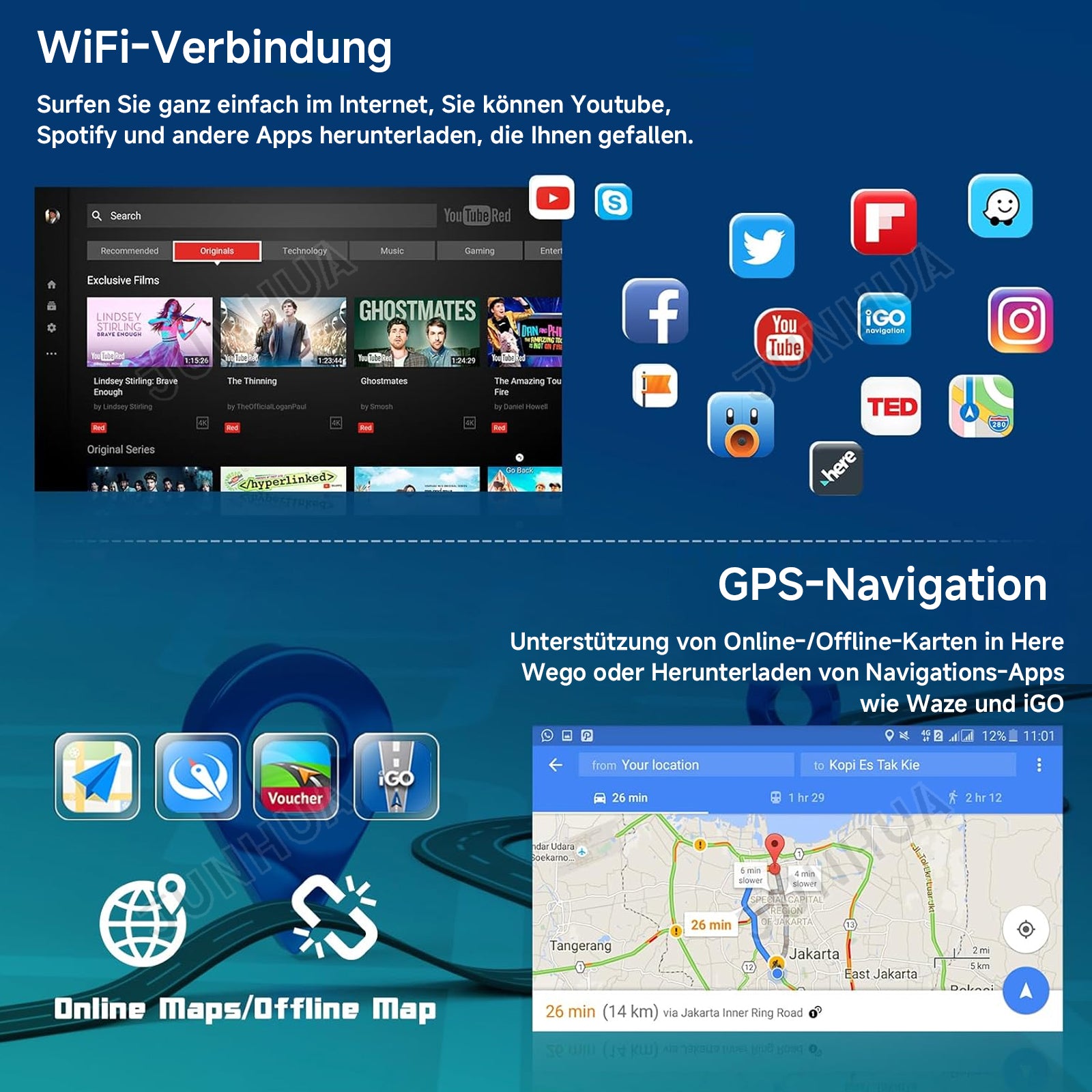 A-Sure Android 14 Autoradio Renault Master Movano NV400 2+64GB