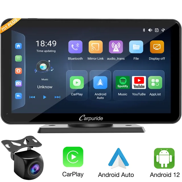 Carpuride Car Smart Stereo W701 Plus Autoradio 7 Zoll Kamera