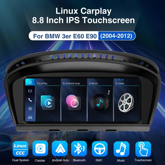 ESSGOO Car Stereo LZ0001 BMW E60 Autoradio 8,8 Zoll IPS